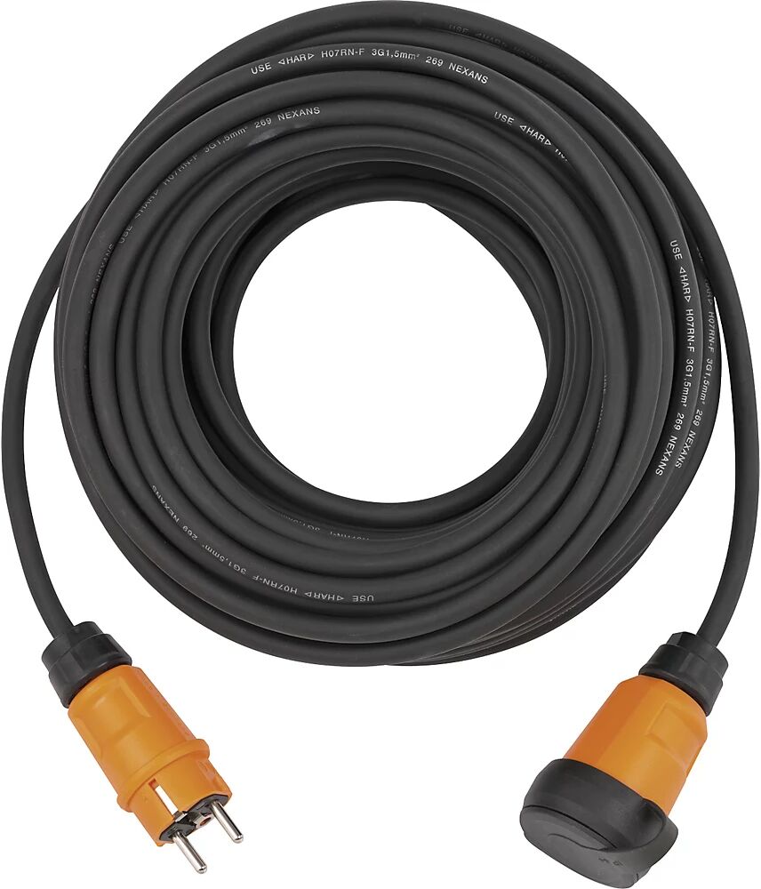 Brennenstuhl Cable alargador para exteriores professionalLINE IP44, negro, longitud 10 m