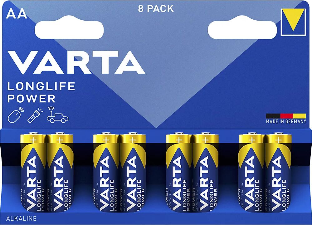 Varta Batería LONGLIFE Power, tamaño AA, UE 8 unid., a partir de 10 UE