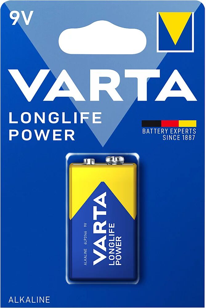 Varta Batería LONGLIFE Power, tamaño 9 V, a partir de 10 unid.