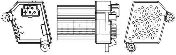 MAHLE Aftermarket Regulador, ventilador habitáculo MAHLE Aftermarket ABR 33 000S