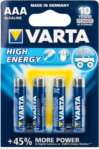 Norauto 4 Pilas Varta High Energy Aaa Alkalinas