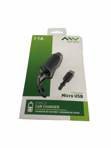 Otros Cargador Coche MyWay Micro Usb Negro 1000mA 5V 9901009