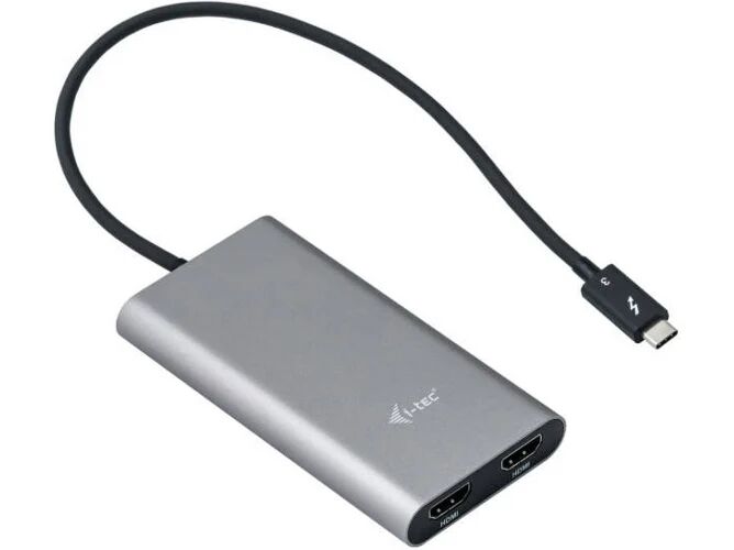 I-TEC Adaptador I-TEC TB3DUAL4KHDMI (HDMI-HDMI - Gris)