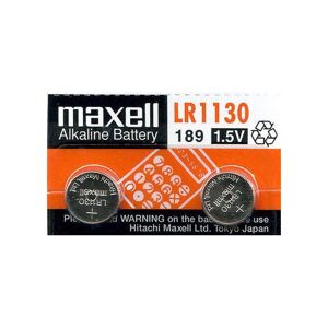 Maxell 2 Piles LR54 / LR1130 / 189 Maxell Alcaline 1,5V