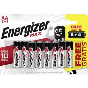 Energizer 8+4 Piles Alcalines AA / LR6 Energizer Max