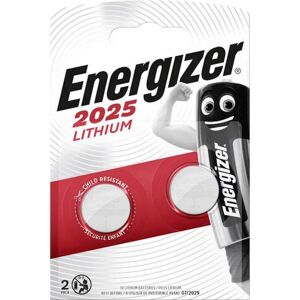 Energizer 2 Piles CR2025 Energizer Bouton Lithium 3V