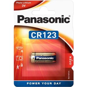 Pile CR123 Panasonic Lithium 3V - Publicité