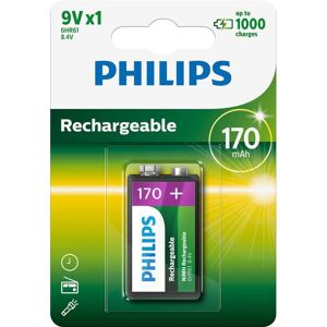 Pile Rechargeable 9V 6HR61 170mAh Philips
