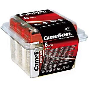 Camelion 6 Piles Alcalines 9V / 6LR61 Camelion Plus Alcaline