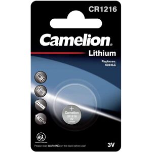 Pile CR1216 5034LC Camelion Bouton Lithium 3V
