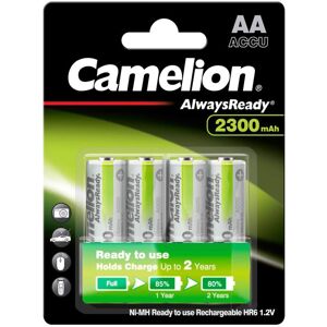 Camelion 4 Piles Rechargeables AA / HR6 2300mAh Camelion Always Ready