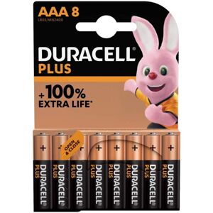 Duracell 8 Piles Alcalines AAA / LR03 Duracell Plus