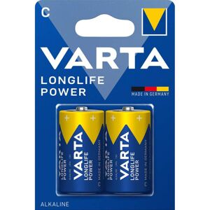 2 Piles Alcalines C / LR14 Varta LongLife Power - Publicité