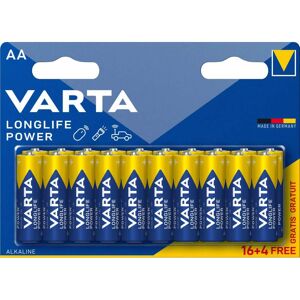 Varta 16+4 Piles Alcalines AA / LR6 Varta LongLife Power