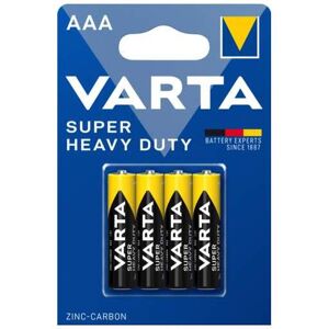 Varta 4 Piles Salines AAA / LR03 Varta Super Heavy Duty