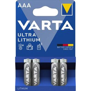 Varta 4 Piles Lithium AAA / LR03 Varta Ultra Lithium
