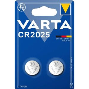 Varta 2 Piles CR2025 Varta Bouton Lithium 3V