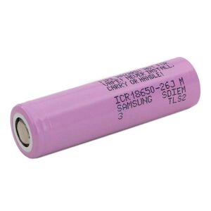 Samsung Pile Rechargeable 18650 ICR18650-26J (26J3) Samsung Li-ion 3,7V 2600mAh 10A