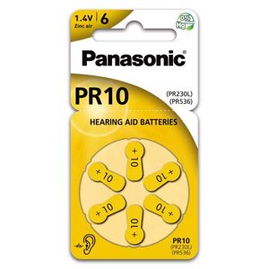 6 Piles Auditives PR10 PR230L PR536 Panasonic Hearing Aid