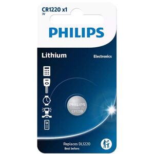 Pile CR1220 DL1220 Philips Bouton Lithium 3V