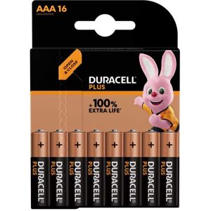 Duracell 16 Piles Alcalines AAA / LR03 Duracell Plus