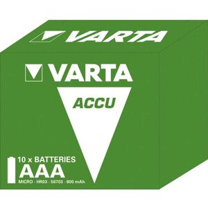 Varta 10 Piles Rechargeables AAA / HR03 800mAh Varta Accu power