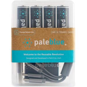 PaleBlue 4 Piles Rechargeables USB-C AA / HR6 1700mAh PaleBlue Lithium Ion 1.5V