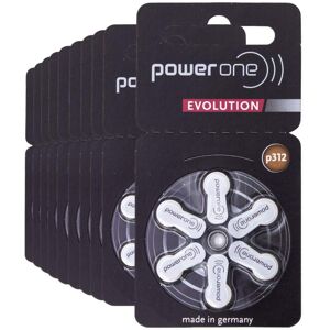 Power One 60 Piles Auditives p312 Power One Evolution Zinc-Air