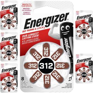 Energizer 48 Piles Auditives 312 / PR41 Energizer EZ Turn & Lock