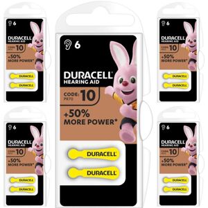Duracell 30 Piles Auditives 10 / PR70 Duracell Hearing Aid Easy Tab