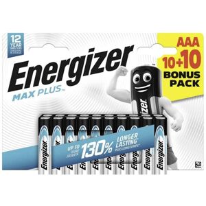 Energizer 10+10 Piles Alcalines AAA / LR03 Energizer Max Plus