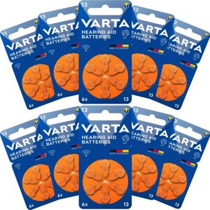 60 Piles Auditives 13 PR48 Varta Hearing Aid Batteries