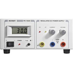 Alimentation de laboratoire réglable 0 - 30 v/dc / 0 - 2 a Puissance (détails) 60 w Voltcraft PS-1302 d - Publicité