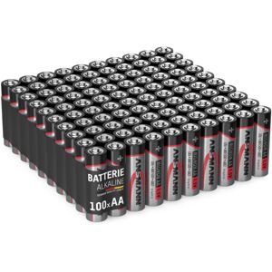 Ansmann - Piles alcalines Mignon aa 1,5V (Lot de 100) - Publicité