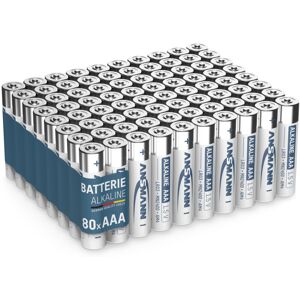 Piles alcalines Micro aaa 1,5V (lot de 80) - Ansmann - Publicité