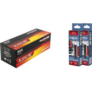 Vorteilspack +2 Stiftleuchten PLC20B Pile LR3 (aaa) alcaline(s) 1.5 v 40 pc(s) - Ansmann - Publicité