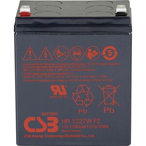 CSB BATTERY Hr 1227W high-rate HR1227WF2 Batterie au plomb 12 v 6.2 Ah plomb (agm) (l x h x p) 90 x 106 x 70 mm cosses plates 6,35 mm, cosses plates 4 A146922 - Publicité