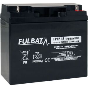 Batterie Fulbat agm plomb Etanche FP12-18 (T3) 12 volts 18 Amps - Publicité