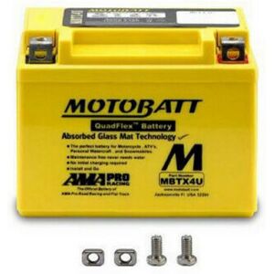 Motobatt - Batterie QuadFlex agm MBTX4U 12V 4.7h 70A YB4L-B YTX4L-BS YTZ5S - Publicité