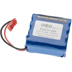 Batterie NiMH vhbw 650mAh (9.6V) pour modèle Panzer RC Hen Long Abrams M1A2, Leopard 2 A5, Typ90 comme 44109. Publicité