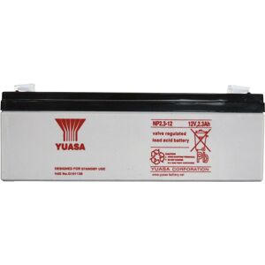 YUASA NP2.3-12 NP2.3-12 Batterie au plomb 12 v 2.3 Ah plomb (agm) (l x h x p) 178 x 64 x 34 mm cosses plates 4,8 mm sans entretien, certification VdS - Publicité