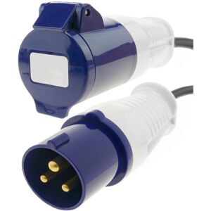 Adaptateur cee plug mâle vers femelle 2P+T 16A 230V IP44 IEC-60309 cable 2.5m - Bematik - Publicité