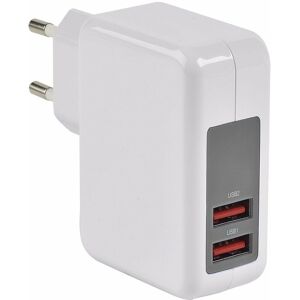 Chargeur usb sur Secteur 230V - 5V/2.4A (Smart Charge) + 1A Erard - Publicité