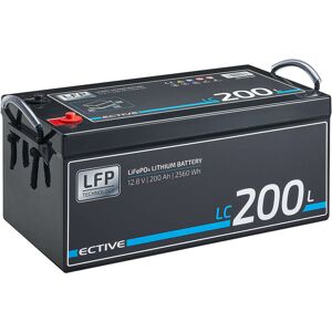 Ective - ELC200L Batterie Décharge Lente LiFePO4 12V 200Ah Lithium Solaire, marine, moteur électrique bateau, camping car - Publicité