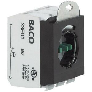 Baco - 333E12 Élément de contact avec adaptateur de fixation 1 nf (r), 1 no (t) à rappel 600 v 1 pc(s) - Publicité