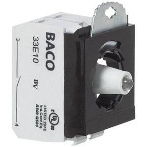 Baco - BA333EAWL10 Élément de contact, Élément led avec adaptateur de fixation 1 no (t) blanc à rappel 24 v 1 pc(s) - Publicité