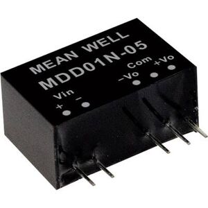 Module convertisseur cc/cc Mean Well MDD01N-05 Nbr. de sorties: 2 x 100 mA 1 w 1 pc(s) - Publicité