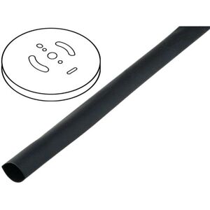 ADNAUTO Rouleau Gaine Thermo Retractable 15mm-5mm noir polyolefine 50m - Noir - Publicité