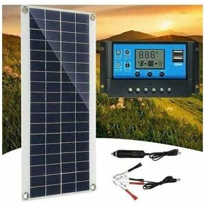 Panneau solaire 300 w 12 v, kit de chargeur de batterie avec contrôleur de charge solaire 60 a rv - Tigrezy - Publicité