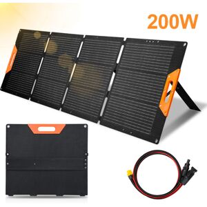 Tolletour - 200W Panneau Solaire Pliable Panneau Solaire Chargeur Solaire Panneau Solaire pour Centrale Solaire Générateur Camping rv Bateau Panne de - Publicité